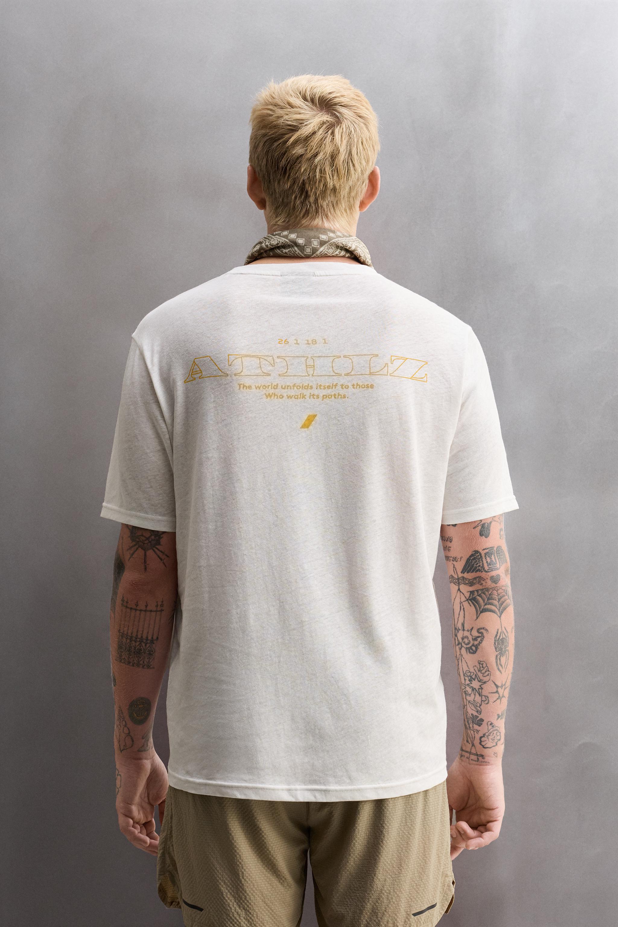 T-SHIRT IMPRIMÉ LIN - COTON